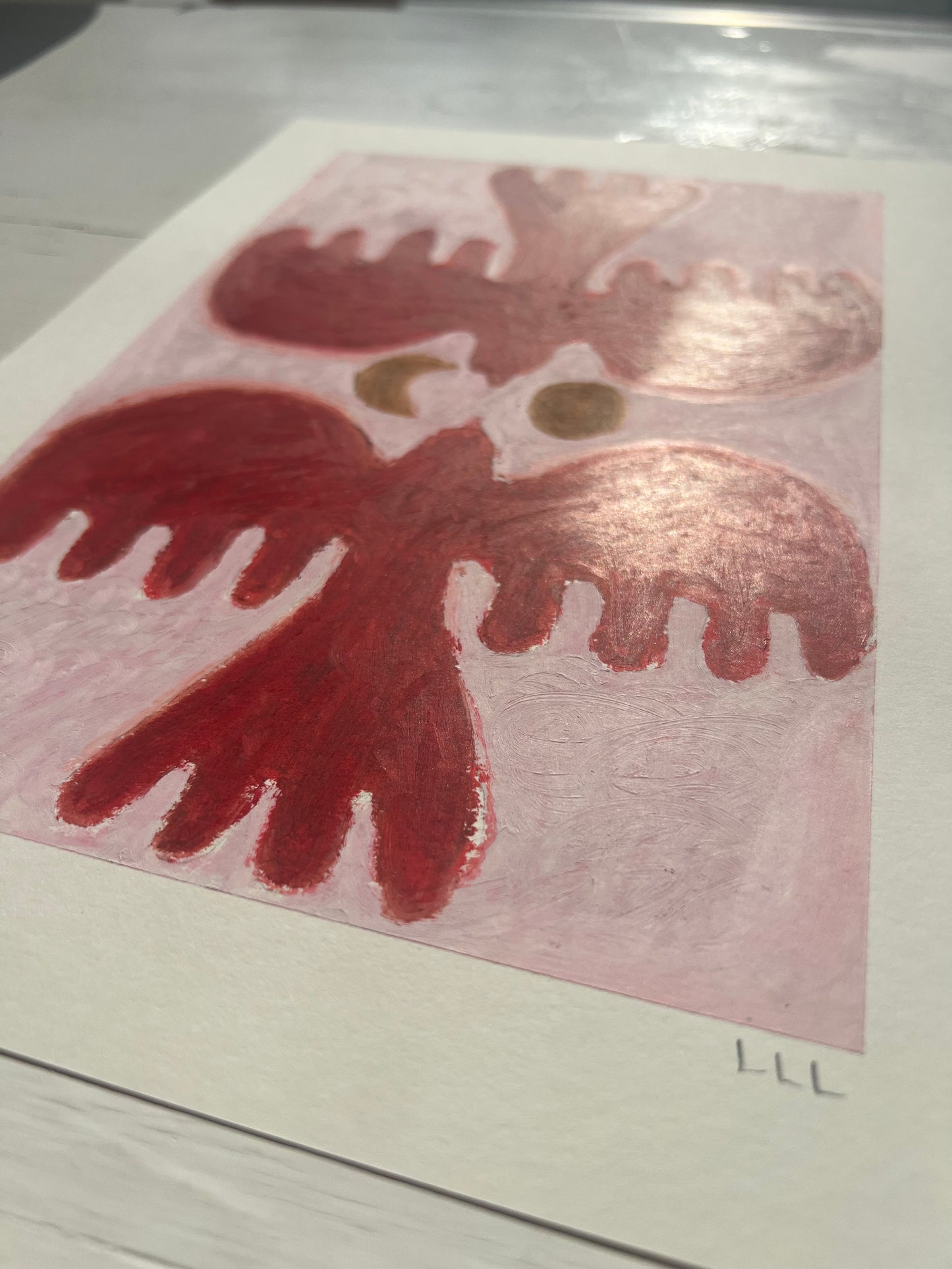 Lovebirds – Rød på rosa