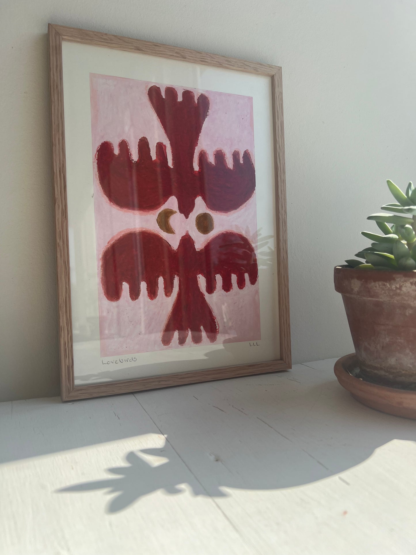 Lovebirds – Rød på rosa